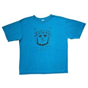 90s Vintage Break A Leg! Theatre T-shirt Single Stitch Musical Play Paper Thin.